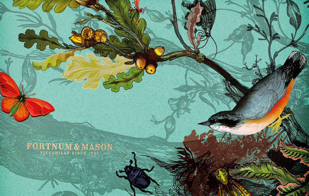 Fortnum and Mason packaging by Design Bridge with Timorous Beasties