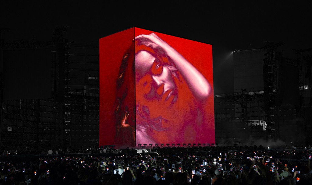 Set for a Beyonce concert, designed by Devlin
