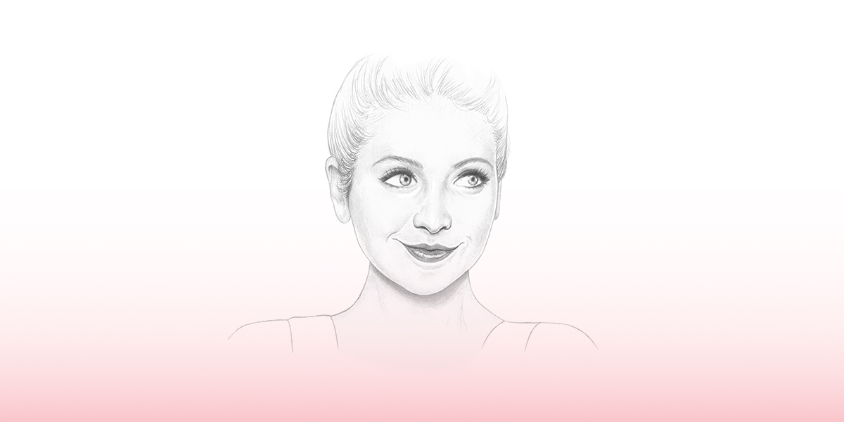 An illustration of youtuber Zoella by Denise Nestor