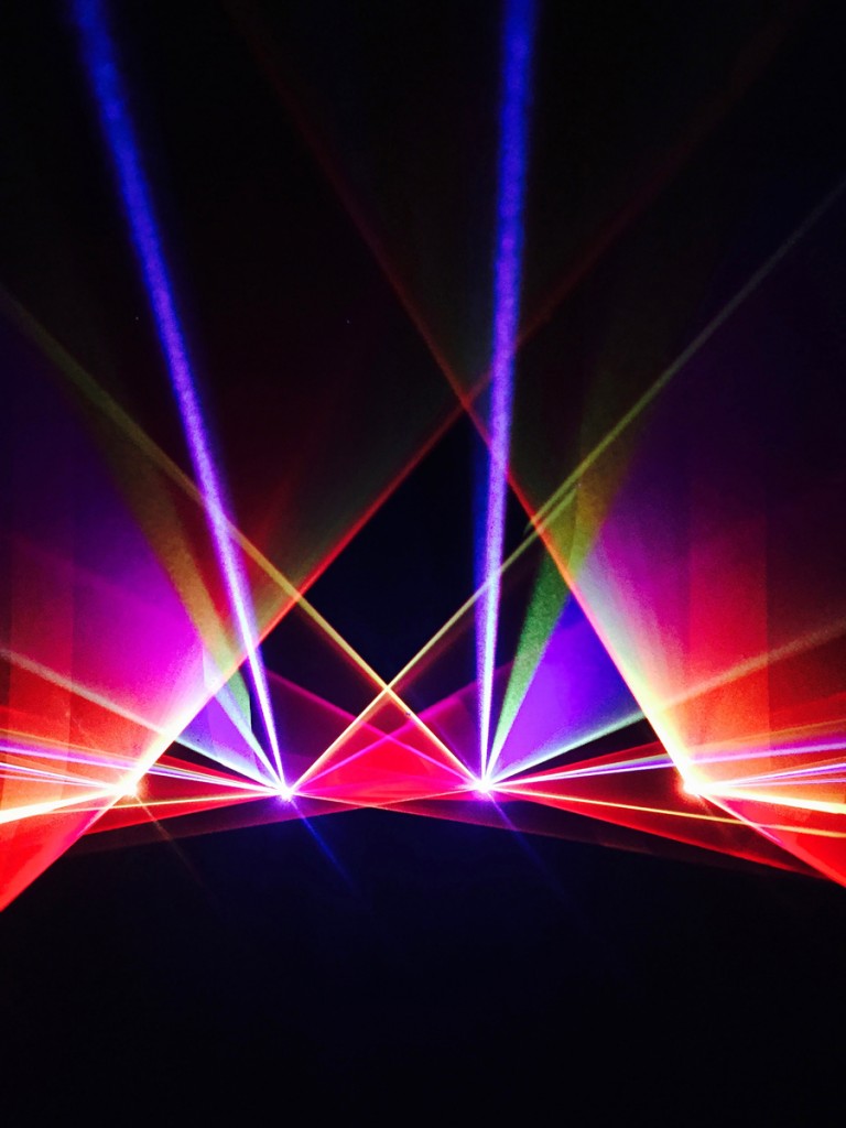 Visualisation of Chris Levine's iy_project for the David Bowie tribute at Glastonbury 2016
