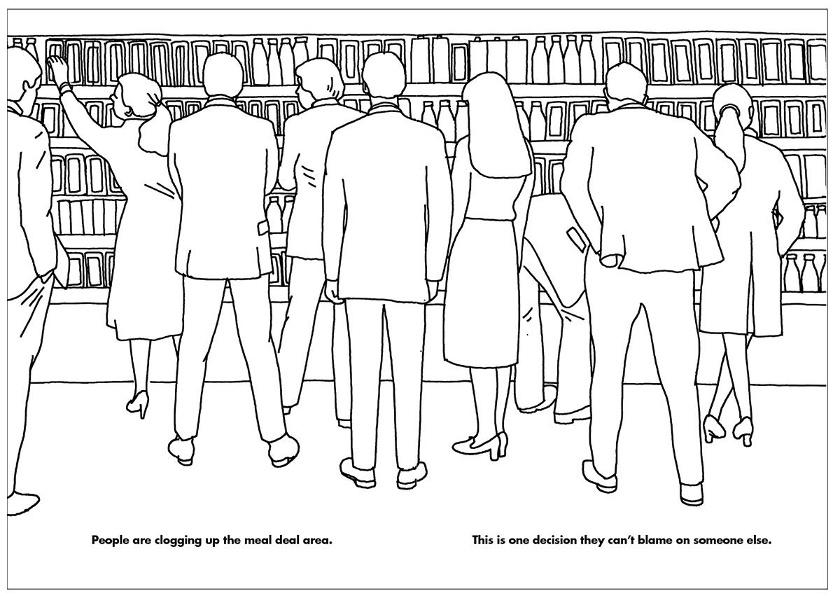 From The Working Day Colouring Book by Modern Toss
