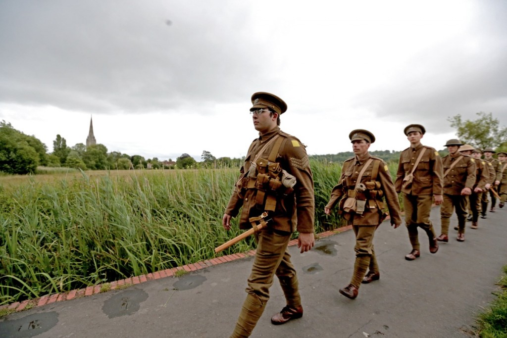 Soldiers in Salisbury © Adrian Harris, with permission from 14-18 Now