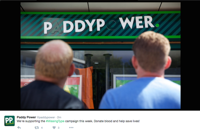Paddy Power NHS Missing Type