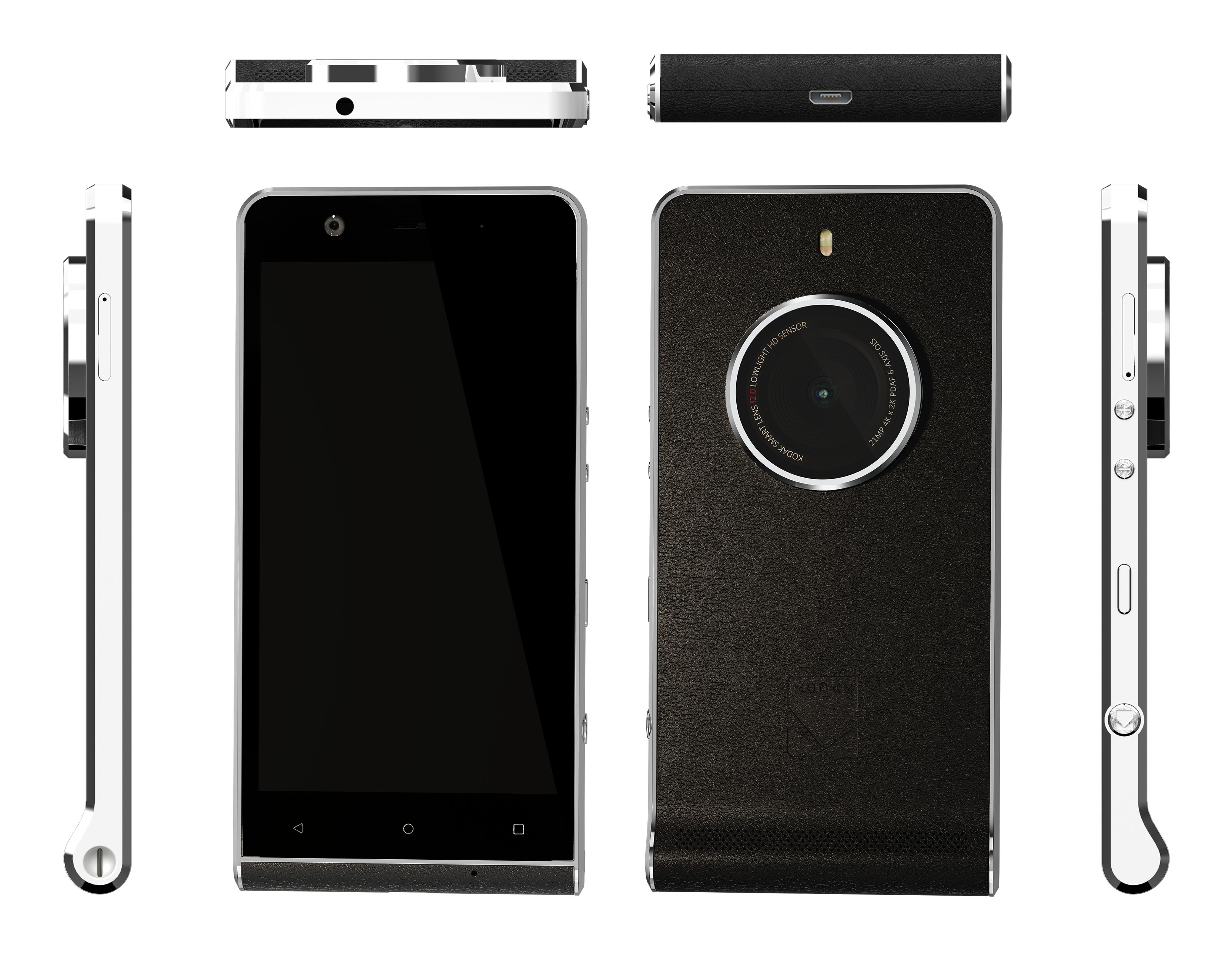 The Ektra smartphone. The phone will be priced at £449. Its design was inspired by the brand's Ektra camera from the 1940s
