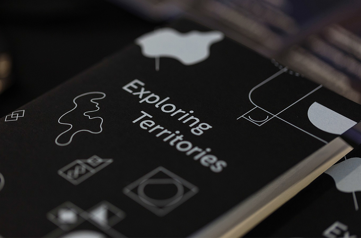 Programme for Exploring Territories: Mapping the Terrain of Graphic Design Education, 8–9 September 2016, Cardiff School of Art and Design. Design: Textbook Studio. Photo: Alex Lloyd Jenkins