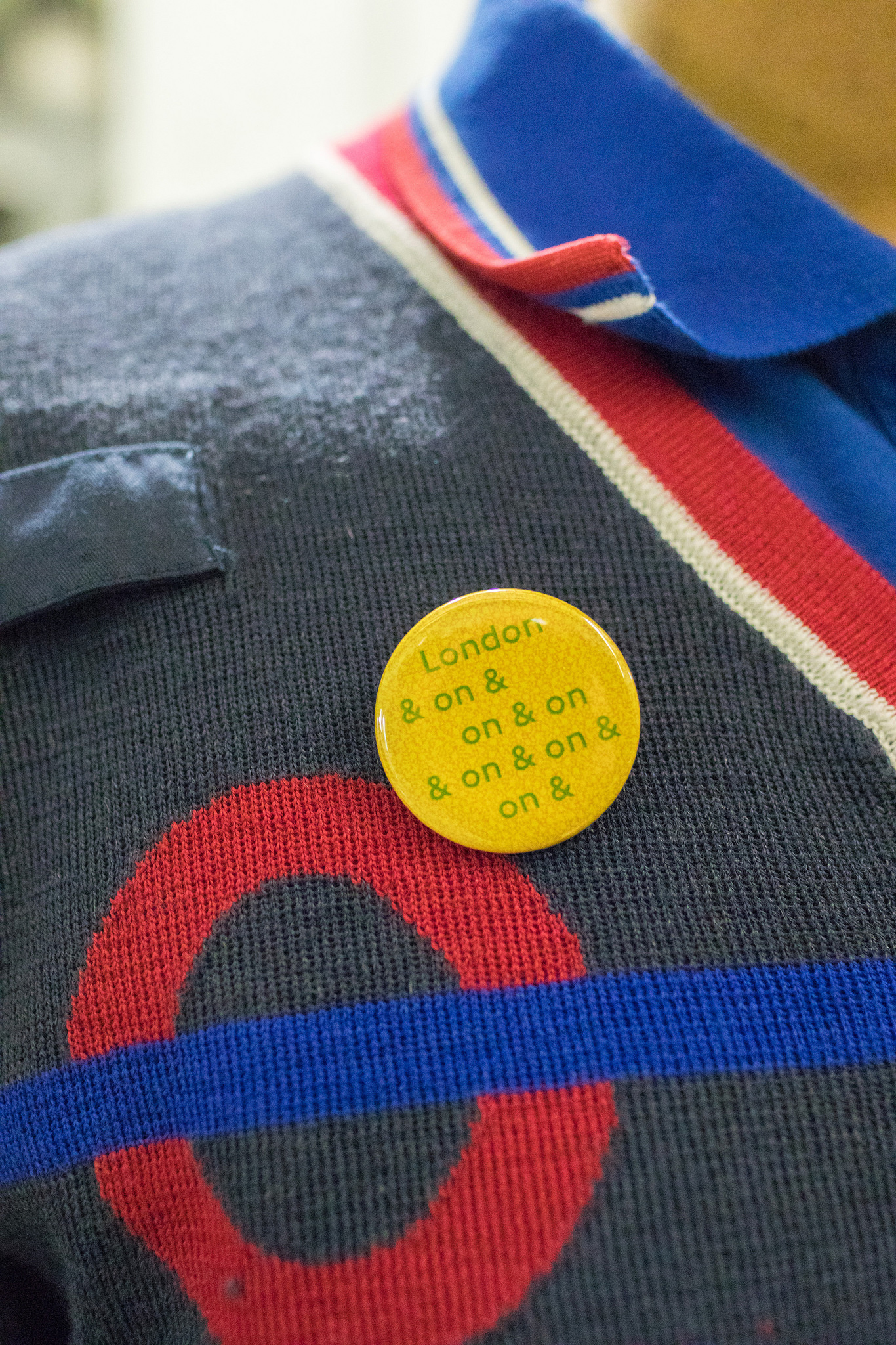 Jeremy Deller badge for #LondonIsOpen