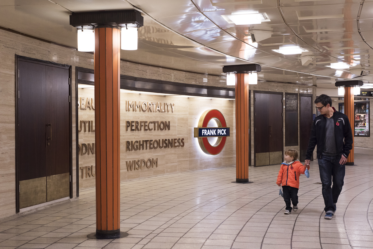 Beauty < Immortality, a memorial to Frank Pick by Langlands & Bell