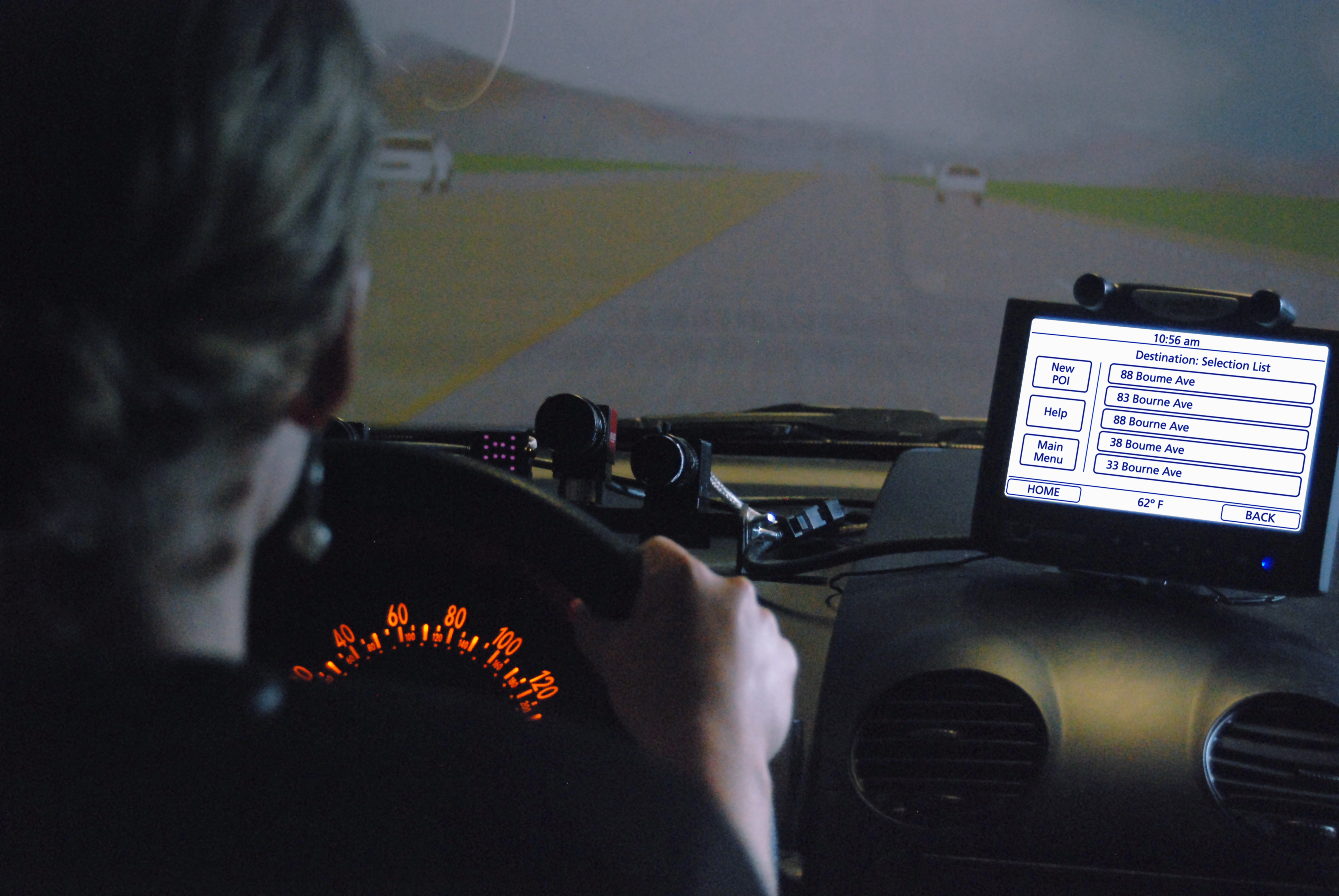Image from a study by MIT AgeLab and Monotype into legibility in quick glance environments. Courtesy Thunder Sky