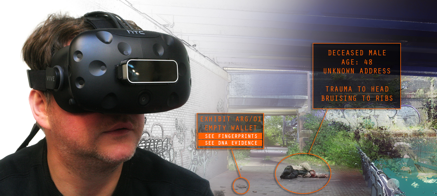 Evidential is currently using VR to reconstruct crime scenes in 3D