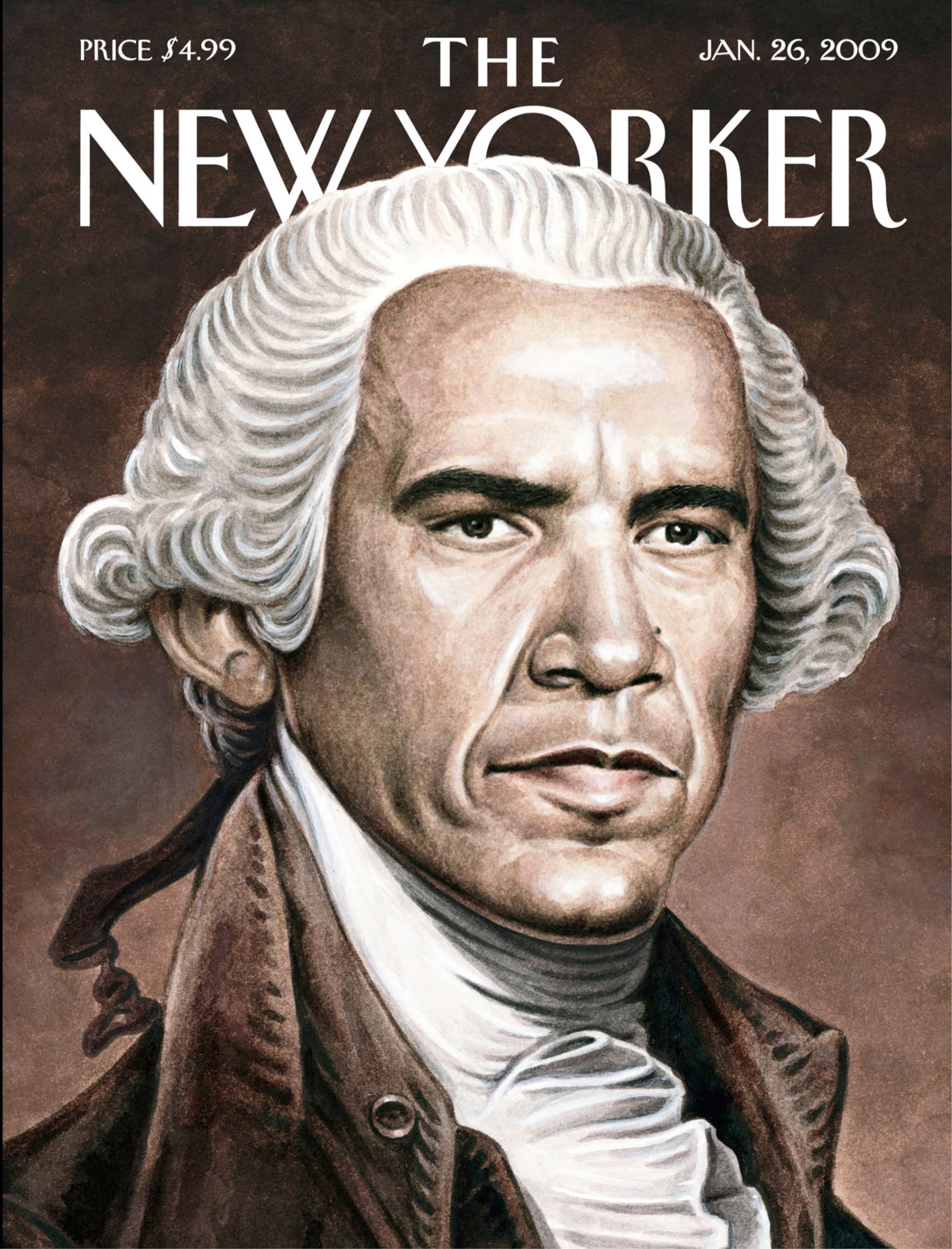 The New Yorker's Jan 26 2009 issue, with artwork by Drew Friedman