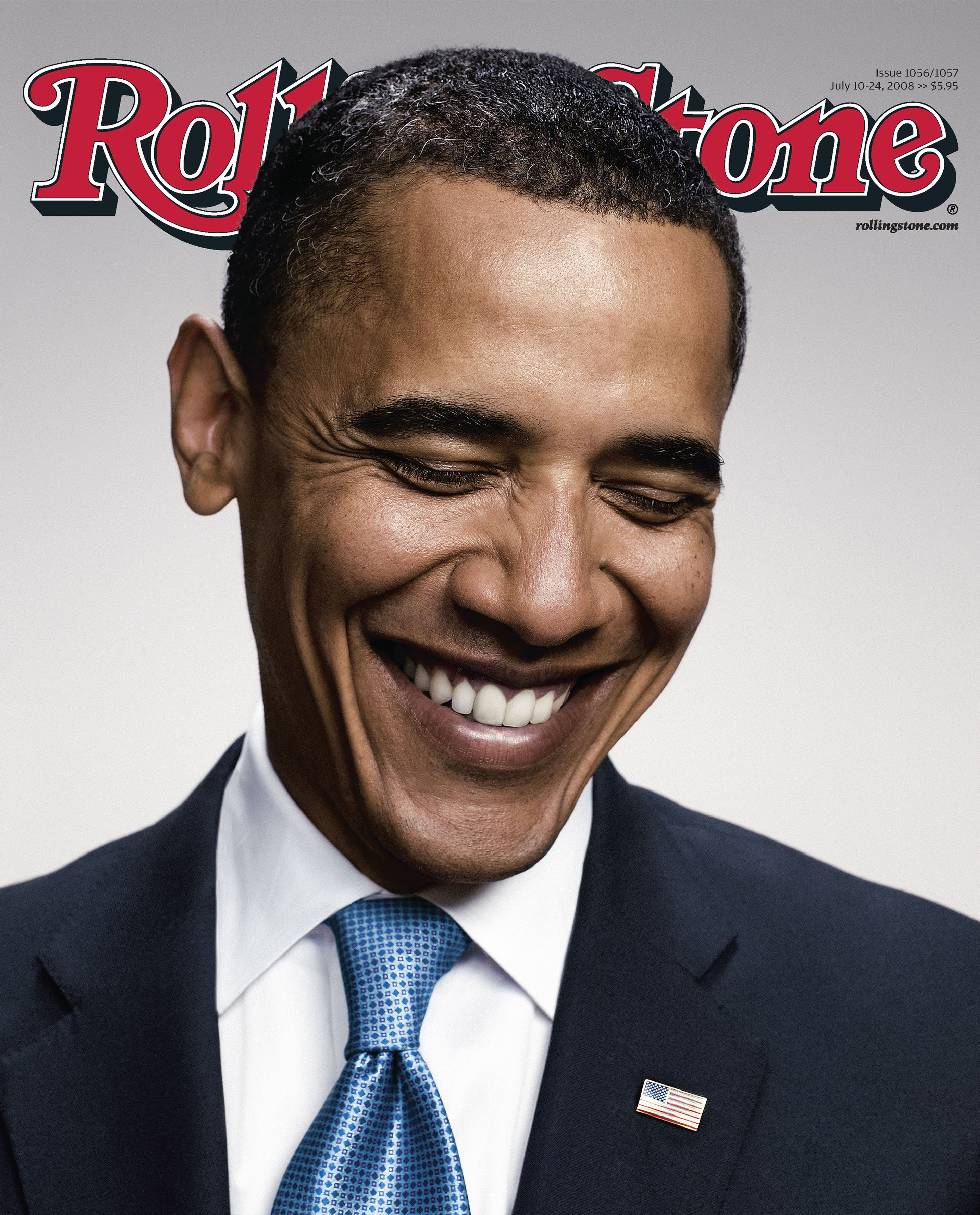 Rolling Stone's July 2008 cover featuring Barack Obama