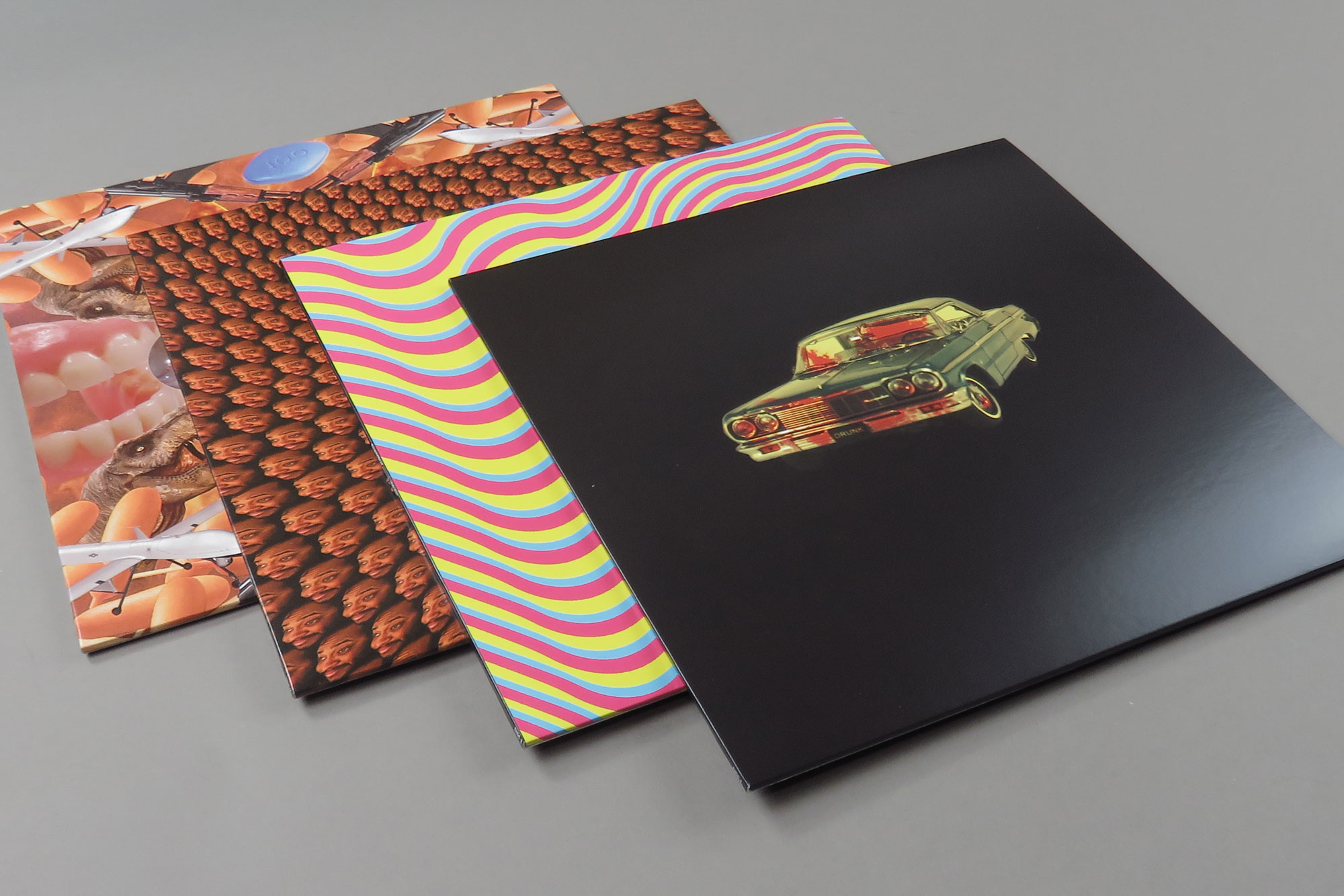 Inner sleeves for the deluxe box set designed by Zack Fox