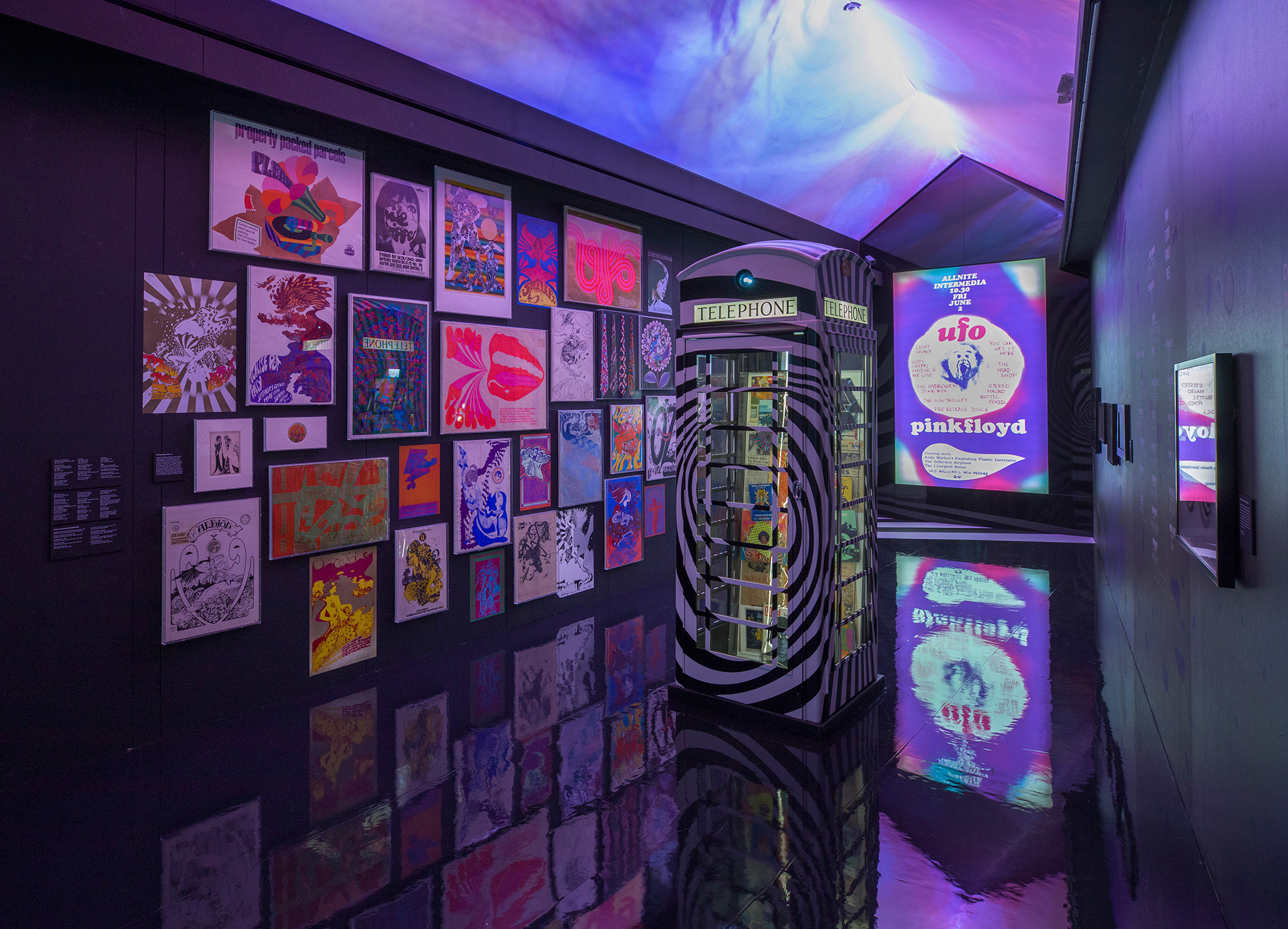 The Pink Floyd Exhibition: Their Mortal Remains presented by London's V&A and Michael Cohl's Iconic Entertainment. Sound by Sennheiser. Image courtesy of the V&A