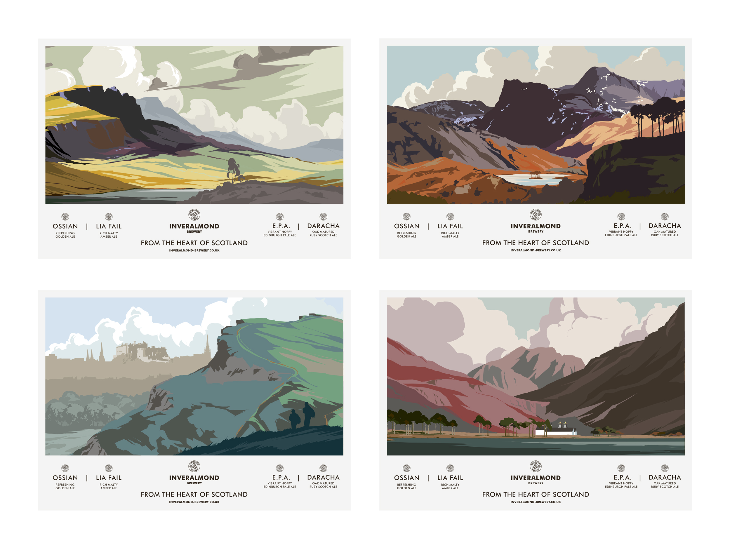 Postcards for Inveralmond featuring McDermott's artwork