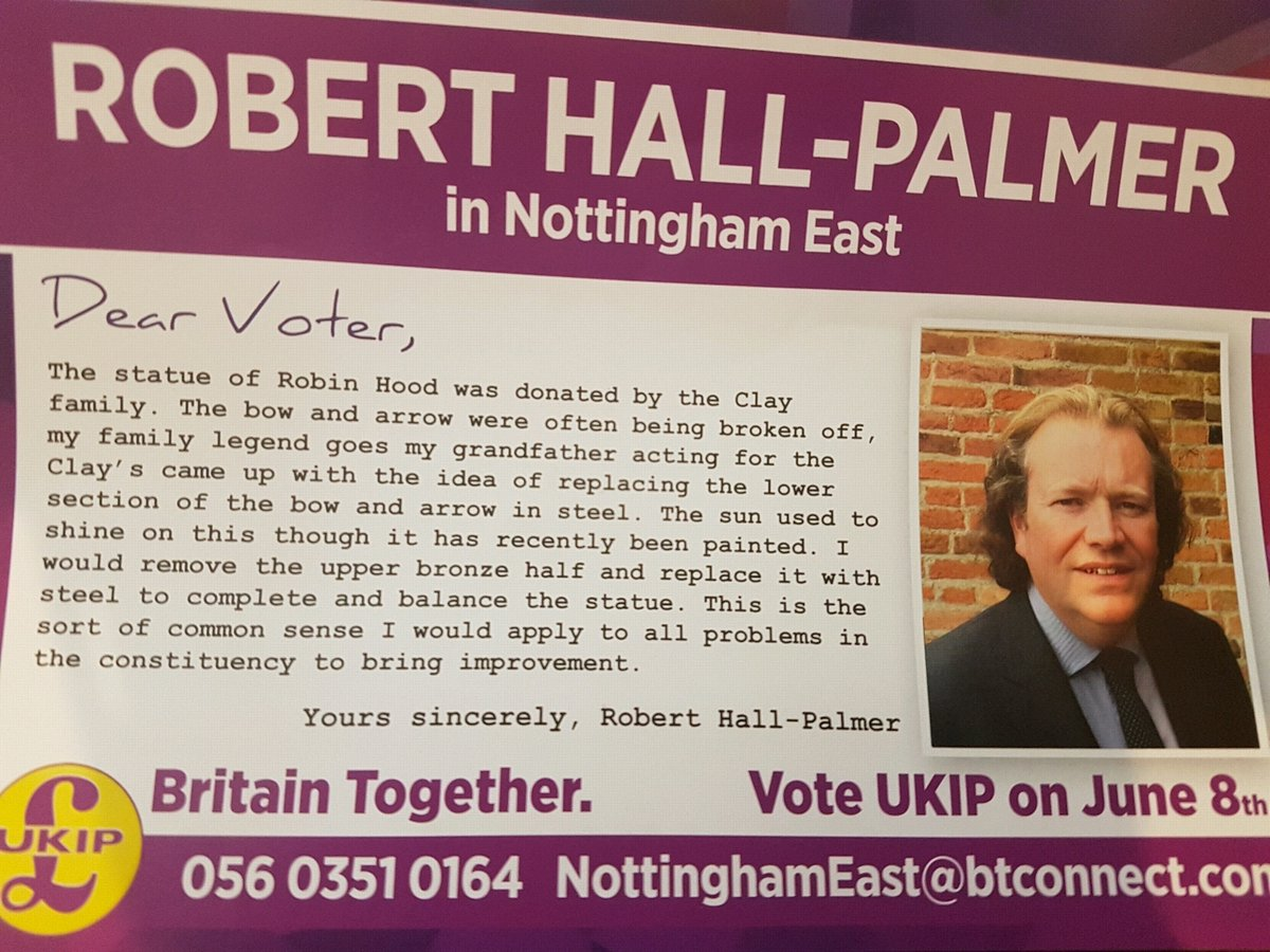 Robert Hall-Palmer flyer