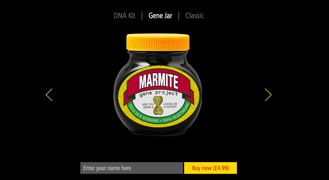 Marmite gene testing