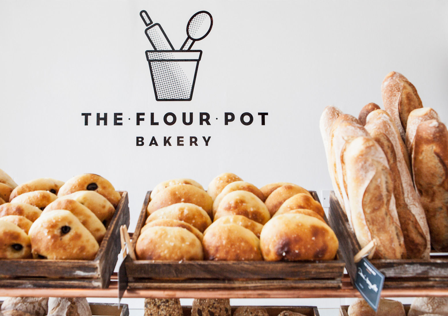 The Flour Pot Bakery branding, by Filthy Media
