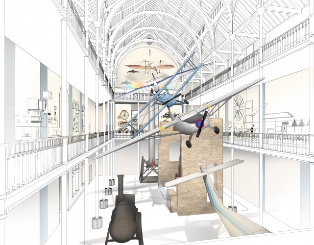 Visualisation of Science and Technology Galleries' atrium