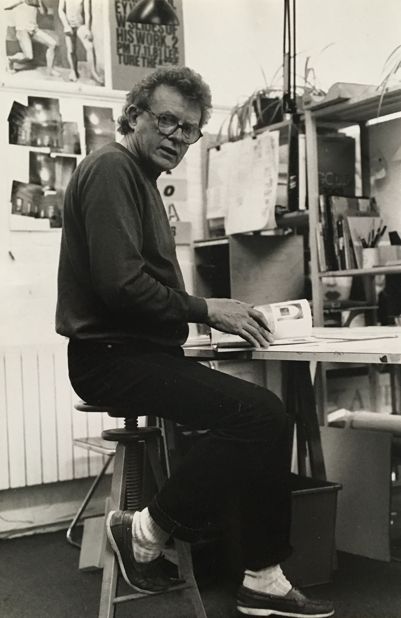 Bailey at work in 1986 