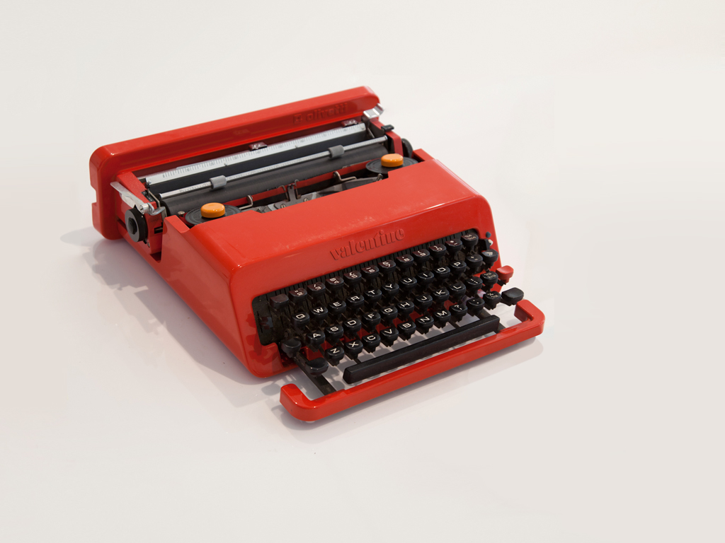 Design Museum, Adopt an Object, Valentine Typewriter, Year 1969, Designer Ettore Sottsass