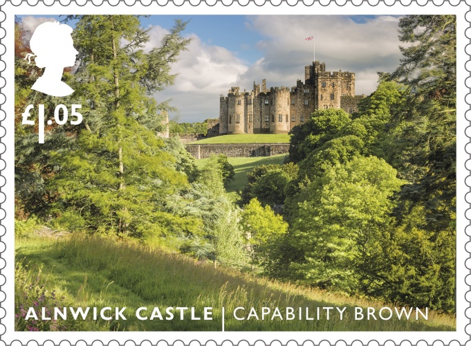 LG Alnwick Castle stamp 400%