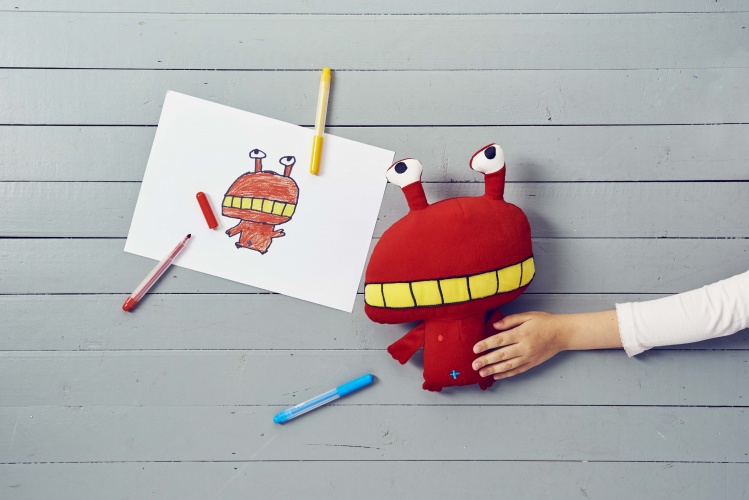 From next week a new range of soft toys will go on sale at IKEA – and they’ve all been designed by children. Drawn as part of the company’s Soft Toys Drawing Competition, the range – called SAGOSKATT – features everything from a two-headed mythical creature to a pastel-coloured owl with the kids drawings expertly transformed in to near-identical versions of the youngster’s creations.