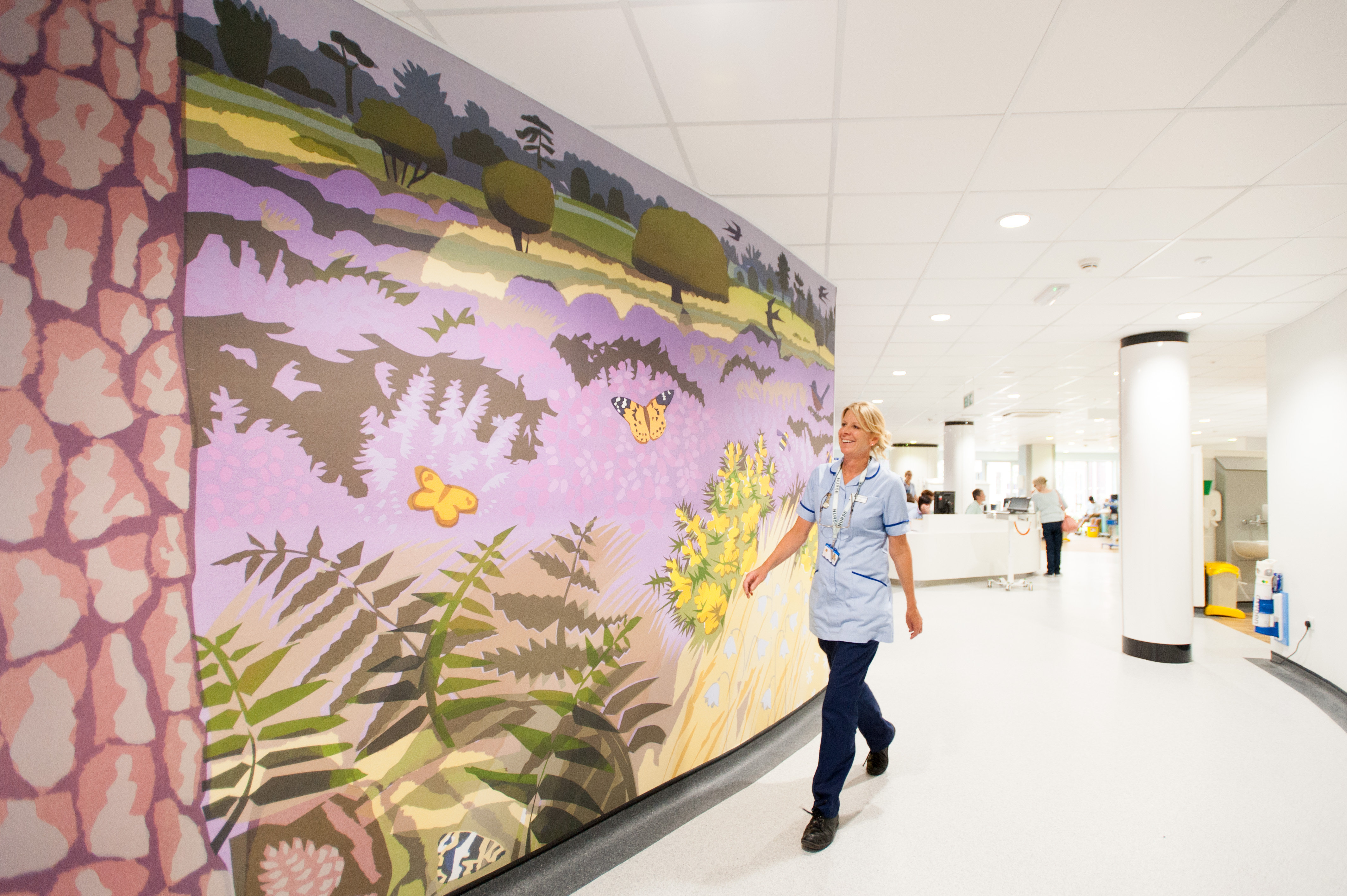 Art work in the Macmillan Woolverstone Centre, Ipswich Hospital. Picture by Clint Randall www.pixelprphotography.co.uk