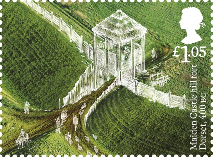 ab-maiden-castle-hill-fort-stamp-400