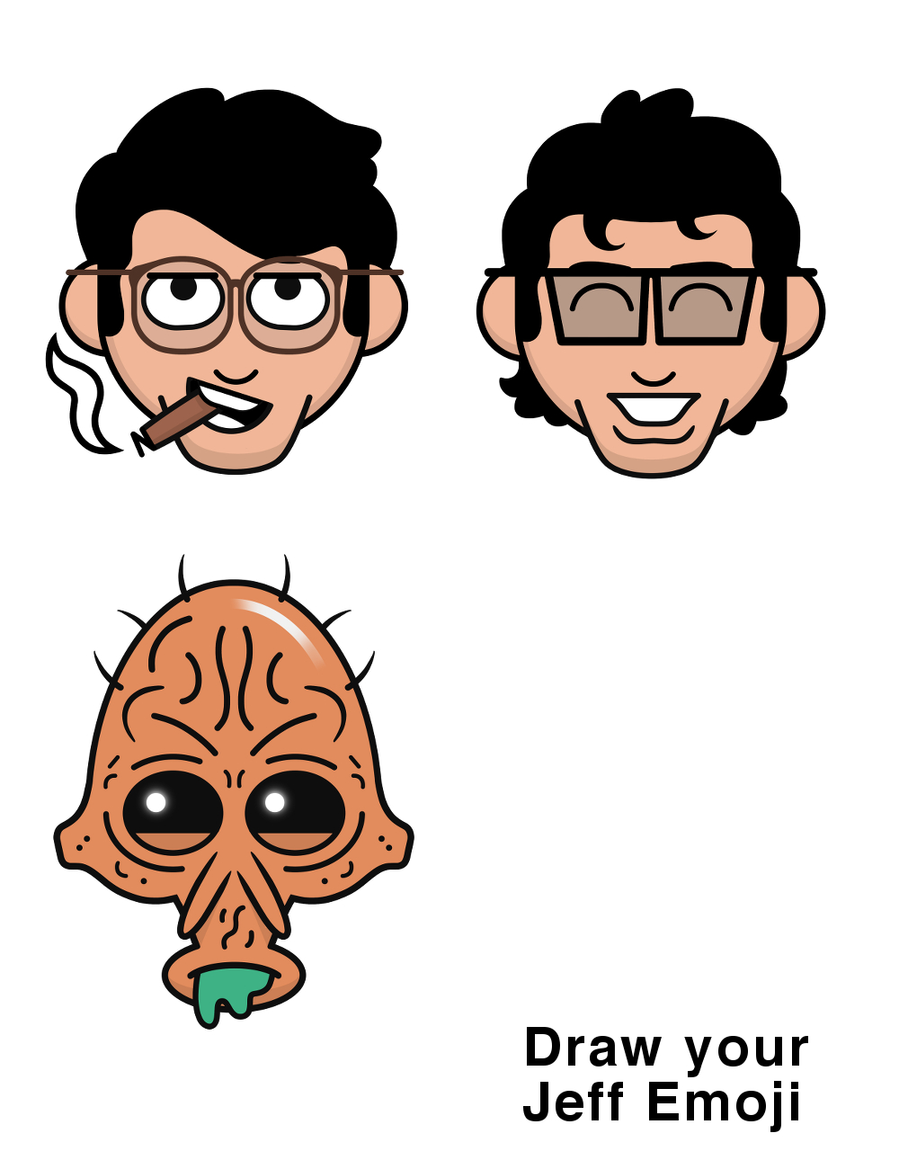 Jeff Emoji's by Dan Woodger