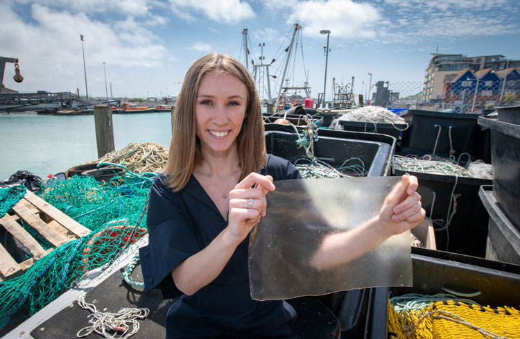 Plastic alternative from fish waste wins International Dyson Award