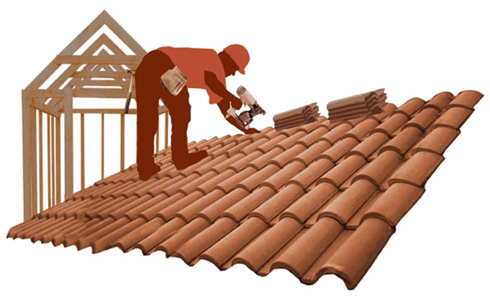 Roofer illustration