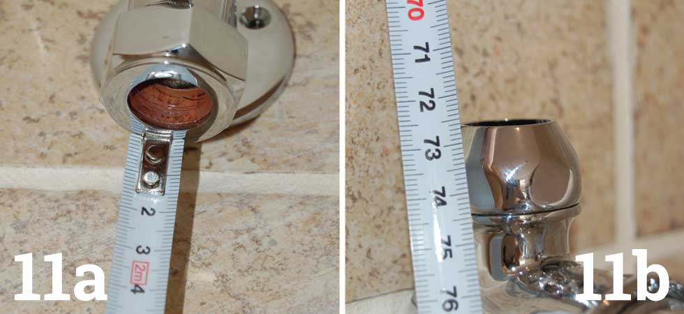 Cut the riser pipe to length