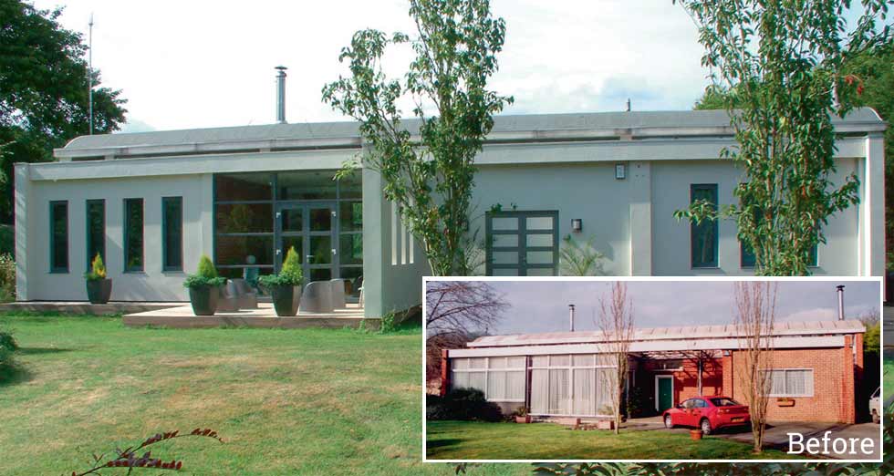 An modernised 1950s bungalow