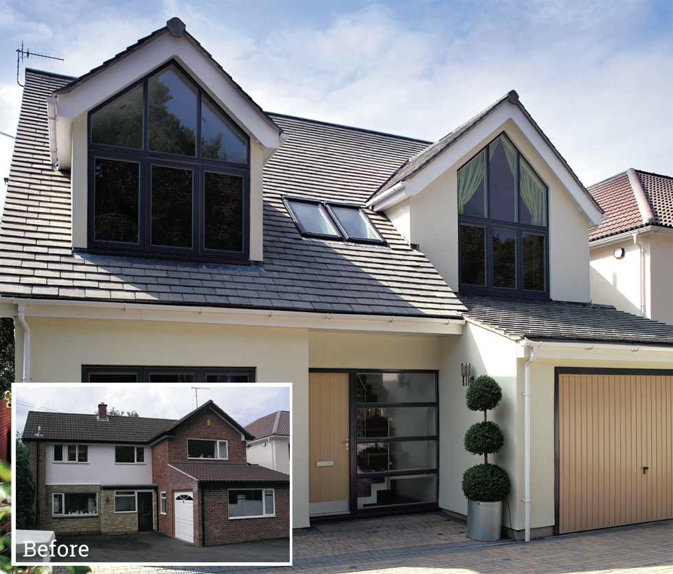 A four-bedroom detached house converted into a five bedroom family home