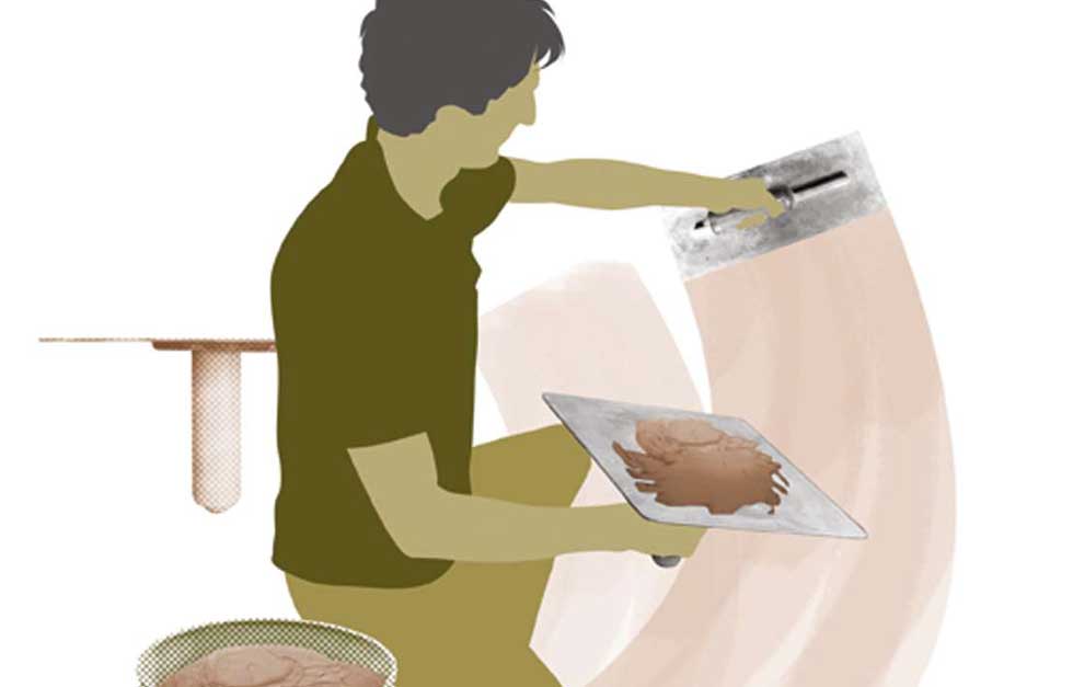 Plasterer illustration