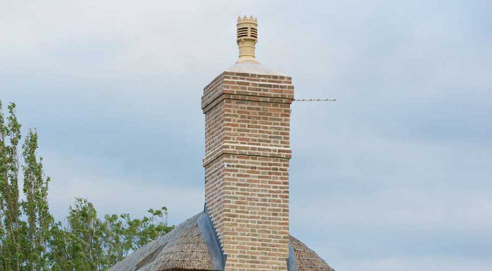 Chimney stack on a listed building