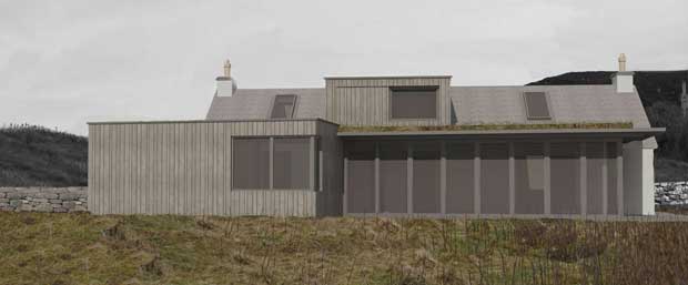 Architect's rendering of the redesigned house