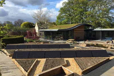 renew green energy A bespoke PV array built into raised bed sleepers