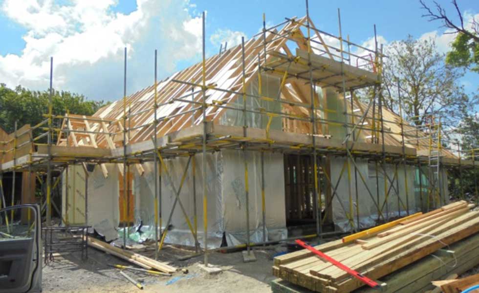 timber frame self build home building built
