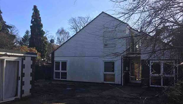 Rear of the house before renovation