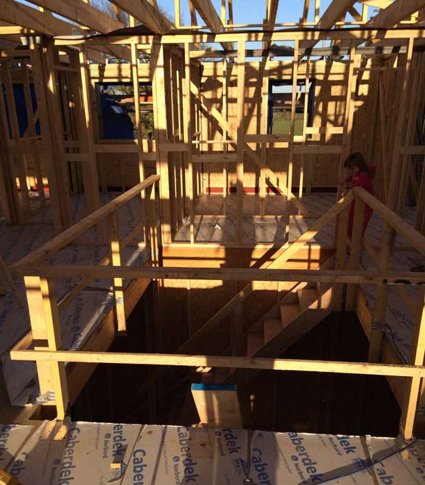 The first floor frame