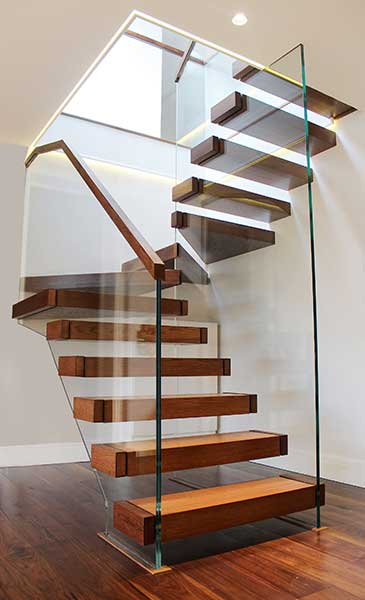 Floating staircase by Flight Design