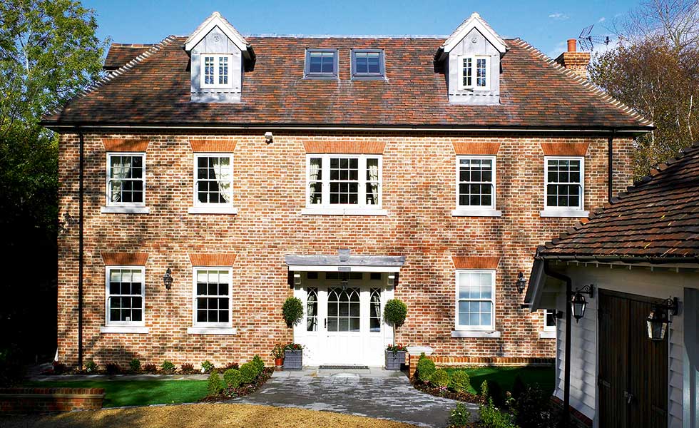 Timber frame Georgian-style home
