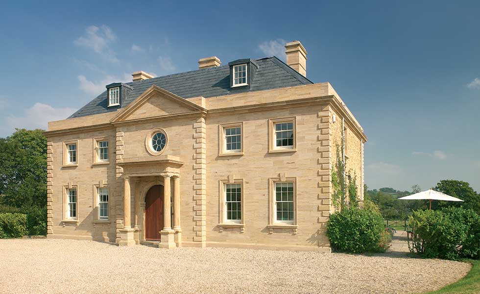 Jeremy Kirwan Taylor – Locally sourced Hamstone has been used to build this traditional new home