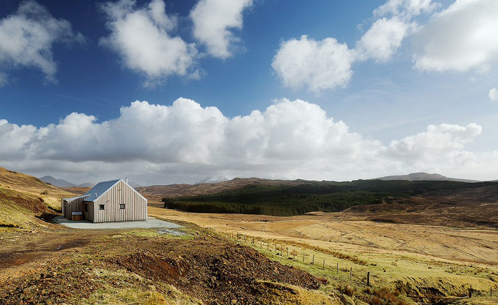 a timber clad home in Scotland