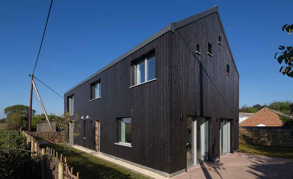 A timber-clad Passivhaus self build