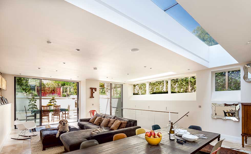 clerestorey windows and rooflight modern extension