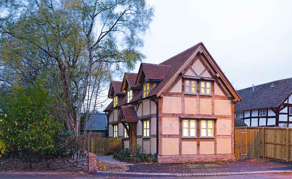 An oak frame budget self build from Border Oak