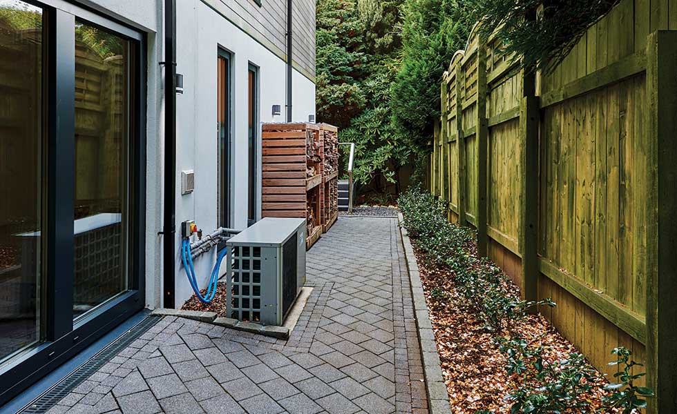earth save air-source heat pump on a self build