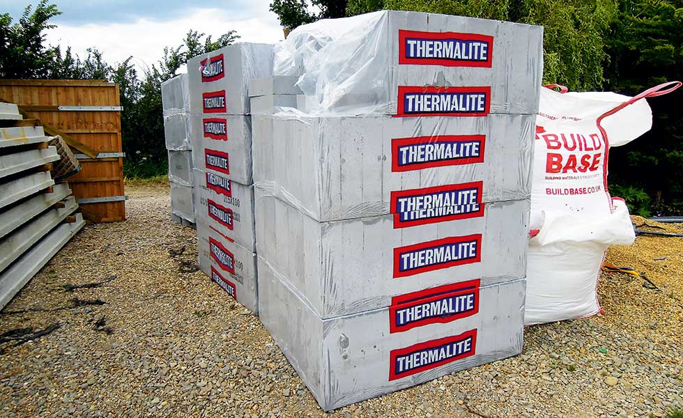 Thermalite aerated concrete blocks
